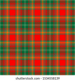 Red,Green and Orange Tartan Plaid Scottish Seamless Pattern. Texture from tartan, plaid, tablecloths, shirts, clothes, dresses, bedding, blankets and other textile.