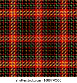 Red,Green,Brown,Yellow and Black Tartan Plaid Scottish Seamless Pattern. Texture from tartan, plaid, tablecloths, shirts, clothes, dresses, bedding, blankets and other textile.