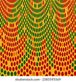 Red-Green-Yellow Dotted Design Pattern. Can be used as a pattern for fabric, curtain, cushion, carpet, wallpaper, gift wrap, bags, phone case, card, cover, blanket, table cloth, tiles,laminates etc.