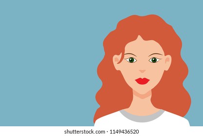 red-haired girl 

