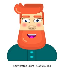red-haired man with a beard, a Russian man