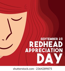 Redhead Appreciation Day. September 23. Eps 10.