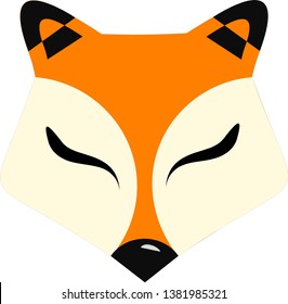 
Redhead Fox, Fox Face with Black Ears and Beautiful Eyes