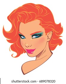 A redhead Woman