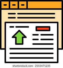 Redirect Filled Style Icon Design