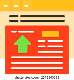 Redirect Flat Style Icon Design