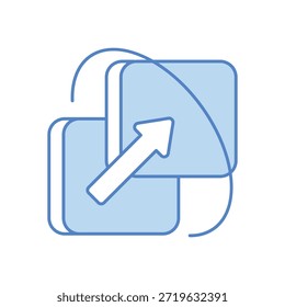 Icono de redirección Vector ilustración de stock