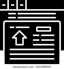 Redirect Solid Style Icon Design
