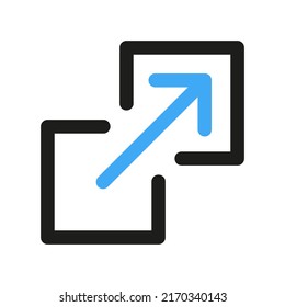 Redirecting Link Line Art Icon Redirect Stock Vector (Royalty Free ...