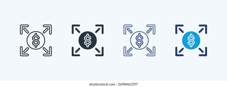 Kollektion mehrerer Stilsymbole neu verteilen