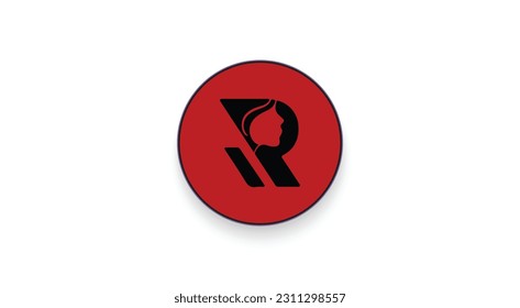 Redlight Chain REDLC cryptocurrency logo on isolated background with copy space. 3d vector illustration of Redlight Chain, REDLC Coin icon banner design concept.
