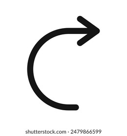 Redo Action Icon Ideal for Editing and Corrections