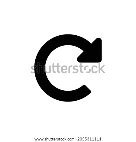 redo alt Icon. Flat style design isolated on white background. Vector illustration