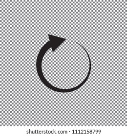  Redo Arrow Icon. Direction arrow sign. Motion icon. Back arrow icon. Arrow button.