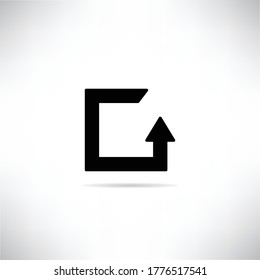 redo arrow icon vector illustration