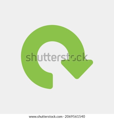 Redo arrow icon vector illustration in flat style, use for website mobile app presentation