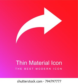 Redo Arrow red and pink gradient material white icon minimal design