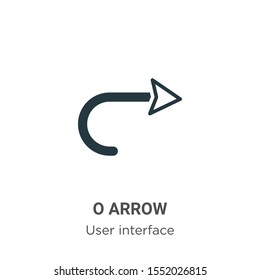 Redo arrow vector icon on white background. Flat vector redo arrow icon symbol sign from modern user interface collection for mobile concept and web apps design.