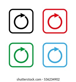 redo -  color vector icon
