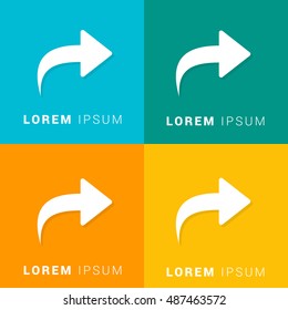 Redo Four Color Material Designed Icon / Logo
