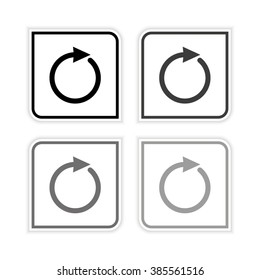 redo  - grayscale vector icon