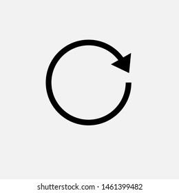 Redo Icon. Forward or Refresh Illustration As A Simple Vector Sign & Trendy Symbol for Design,  Websites, Presentation or Mobile Application.