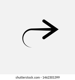 Redo Icon. Forward or Refresh Illustration As A Simple Vector Sign & Trendy Symbol for Design,  Websites, Presentation or Mobile Application.