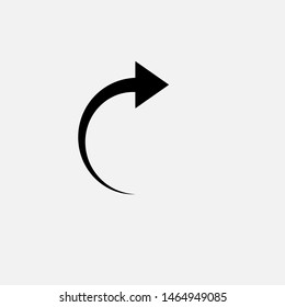 Redo Icon. Forward or Refresh Illustration As A Simple Vector Sign & Trendy Symbol for Design,  Websites, Presentation or Mobile Application.