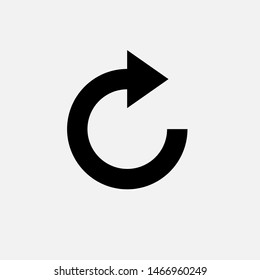 Redo Icon. Forward or Refresh Illustration As A Simple Vector Sign & Trendy Symbol for Design,  Websites, Presentation or Mobile Application.