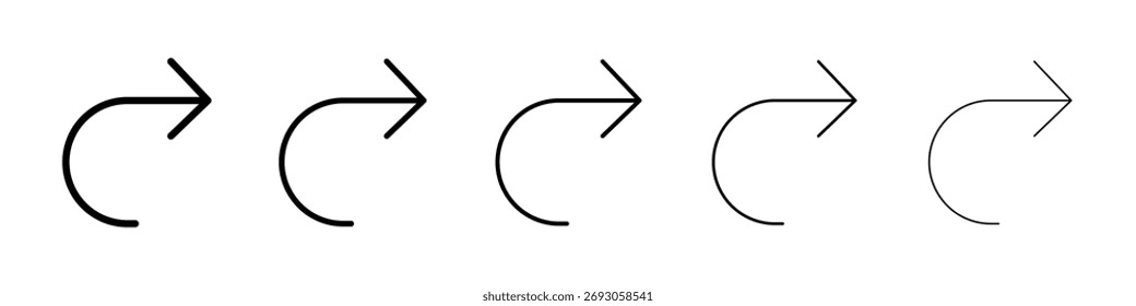 Ícone Refazer para conceito móvel e web design.