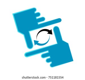 redo icon for photo application, vector