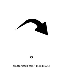 Redo icon vector isolated on white background, logo concept of Redo sign on transparent background, filled black symbol