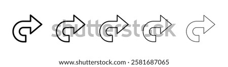 Redo icon Vector logo sign