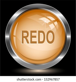 Redo. Internet button. Vector illustration.