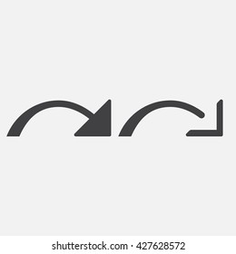 redo line icon, outline and solid vector logo, linear pictogram isolated on white, pixel perfect illustration