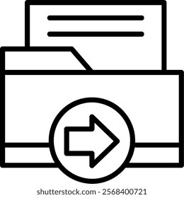 Redo Line Vector Icon Design