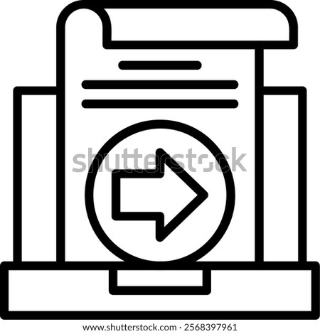 Redo Line Vector Icon Design