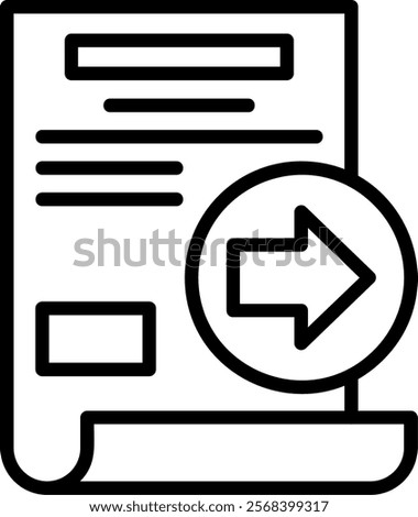 Redo Line Vector Icon Design