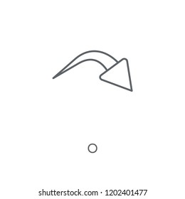 Redo linear icon. Redo concept stroke symbol design. Thin graphic elements vector illustration, outline pattern on a white background, eps 10.