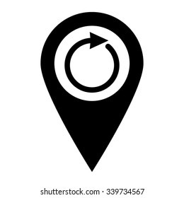 redo - map pointer vector icon