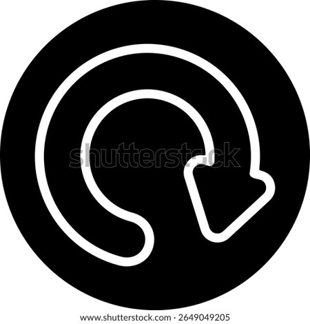 Redo Modern Black Icon Design