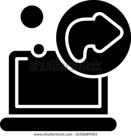 Redo Modern Ui Interface Black Icon Design