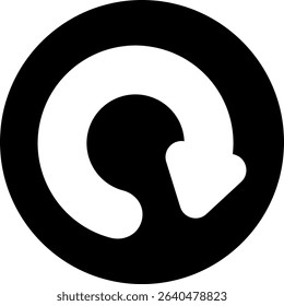 Redo Semi Solid Icon Design