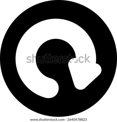 Redo Semi Solid Icon Design
