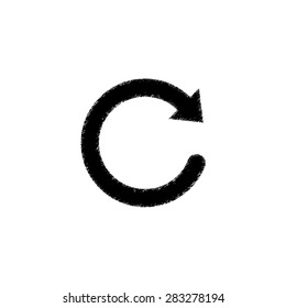  redo symbol  - black vector icon
