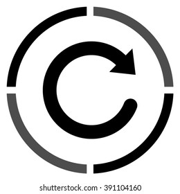 redo symbol  - black vector icon