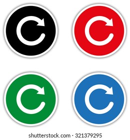  redo symbol  - vector icon