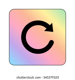 redo symbol - vector icon
