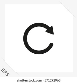 redo symbol, vector icon