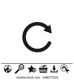 redo symbol, vector icon